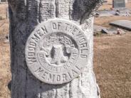 OK, Grove, Olympus Cemetery, Woodmen of the World Emblem, Matney, John B.