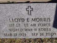 OK, Grove, Olympus Cemetery, Military Headstone, Morris, Lloyd E. 
