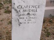 OK, Grove, Olympus Cemetery, Military Headstone, Caudill, Clarence