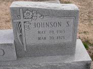 OK, Grove, Olympus Cemetery, Headstone Close Up, O'Field, Johnson S. 