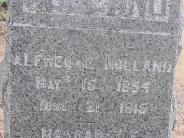 OK, Grove, Olympus Cemetery, Headstone Close Up, Holland, Alfred E. & Margaret E. 