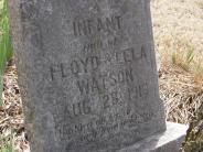 OK, Grove, Olympus Cemetery, Watson, Infant Daughter Headstone (Close Up)