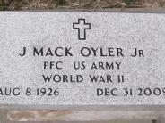 OK, Grove, Olympus Cemetery, Military Headstone,  Oyler, J. Mack Jr. 