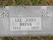 OK, Grove, Olympus Cemetery, Headstone, Brink, Lee John 