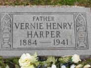 OK, Grove, Olympus Cemetery, Footstone, Harper, Vernie Henry 