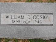 OK, Grove, Olympus Cemetery, Footstone, Cosby, William D. 
