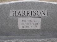OK, Grove, Olympus Cemetery, Headstone Back View, Harrison, Kenneth S. & Leta M. 