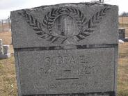 OK, Grove, Olympus Cemetery, Headstone Close Up, Fields, Sabra E.