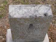 OK, Grove, Olympus Cemetery, Headstone Top View, Fields, Infant of Richard J. & Maude E.