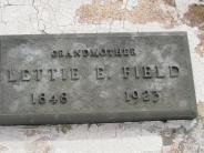 OK, Grove, Olympus Cemetery, Headstone Close Up, Field, Lettie E. 