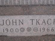 OK, Grove, Olympus Cemetery, Tkach, John Headstone (Close Up)