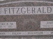 OK, Grove, Olympus Cemetery, Headstone Close Up, Fitzgerald, Patrick M. & John J. 