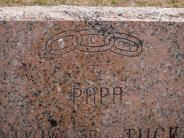 OK, Grove, Olympus Cemetery, Tucker, Calvin F. Headstone (Emblem)