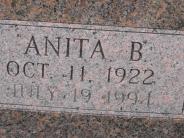 OK, Grove, Olympus Cemetery, Smith, Anita B. Headstone (Close Up)
