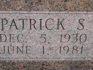 OK, Grove, Olympus Cemetery, Smith, Patrick S. Headstone (Close Up)