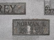 OK, Grove, Olympus Cemetery, Headstone Close Up, Godfrey, Norman E.