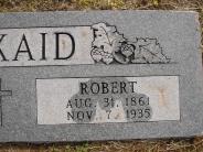 OK, Grove, Olympus Cemetery, Headstone Close Up, Kinkaid, Robert