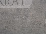 OK, Grove, Olympus Cemetery, Headstone Close Up, Muskrat, James E. 
