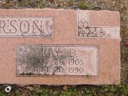OK, Grove, Olympus Cemetery, Headstone Close Up, Anderson, Ray Earle