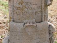 OK, Grove, Olympus Cemetery, Woodall, John Headstone (Close Up View 2)