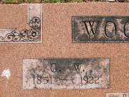 OK, Grove, Olympus Cemetery, Woodall, G. W. Headstone (Close Up)