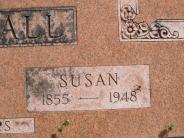 OK, Grove, Olympus Cemetery, Woodall, Susan Headstone (Close Up)
