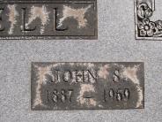 OK, Grove, Olympus Cemetery, Headstone Close Up, Howell, John S.