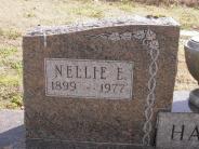 OK, Grove, Olympus Cemetery, Headstone Close Up, Harris, Nellie E. 
