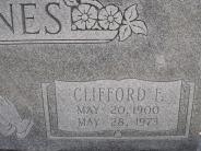 OK, Grove, Olympus Cemetery, Headstone Close Up,  Jones, Clifford F. 