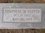 OK, Grove, Olympus Cemetery, Hopper, Josephine (Montez) (Hall) (Brown) Footstone