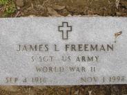 OK, Grove, Olympus Cemetery, Freeman, James L. Military Headstone