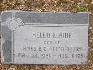 OK, Grove, Olympus Cemetery, Brown, Helen Elaine Headstone 2
