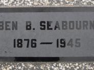 OK, Grove, Olympus Cemetery, Seabourn, Ben B. Headstone Crypt Cover