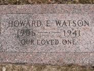 OK, Grove, Olympus Cemetery, Watson, Howard E. Footstone