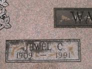 OK, Grove, Olympus Cemetery, Watson, Jewel C. Headstone (Close Up)