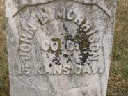 OK, Grove, Olympus Cemetery, Morrison, John L. Military Headstone (Close Up)