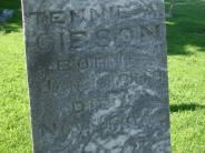 OK, Grove, Olympus Cemetery, Gibson, Tennie A. Headstone (Close Up View 2)