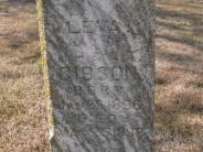 OK, Grove, Olympus Cemetery, Gibson, Leva Headstone (Close Up)