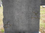 OK, Grove, Olympus Cemetery, Merrell, Charles Loy Headstone (Close Up)