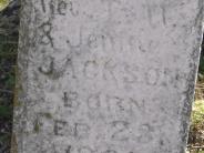 OK, Grove, Olympus Cemetery, Jackson, Lizzie Headstone (Close Up)