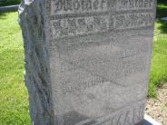 OK, Grove, Olympus Cemetery, Freeman, William M. & Rebecca A. Headstone (Close Up)