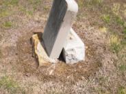 OK, Grove, Olympus Cemetery, Snelson, Ruthie G. Headstone (Side View)