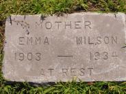 OK, Grove, Olympus Cemetery, Wilson, Emma Mae Footstone