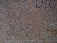OK, Grove, Olympus Cemetery, Dicken, Walter Headstone (Close Up)