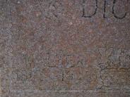 OK, Grove, Olympus Cemetery, Dicken, Walter Headstone (Close Up)