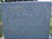 OK, Grove, Olympus Cemetery, Platt, Samuel C. & Lillie B. Headstone (Close Up)