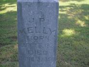 OK, Grove, Olympus Cemetery, Kelly, J. P. Headstone (Close Up)