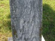 OK, Grove, Olympus Cemetery, Gentry, Lucy Headstone (Close Up)