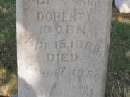 OK, Grove, Olympus Cemetery, Doherty, Lieuvenia Headstone (Close Up)