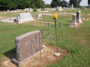 OK, Grove, Olympus Cemetery, Bolton, Gene Lee Headstone (Back View)